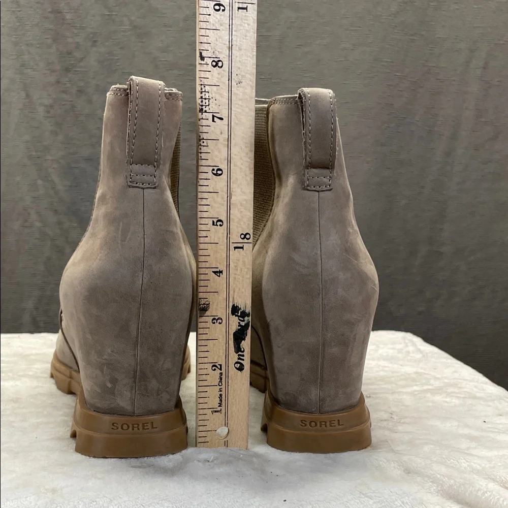 Sorel Joan of Arctic Wedge III Tan Wedge Ankle Boots